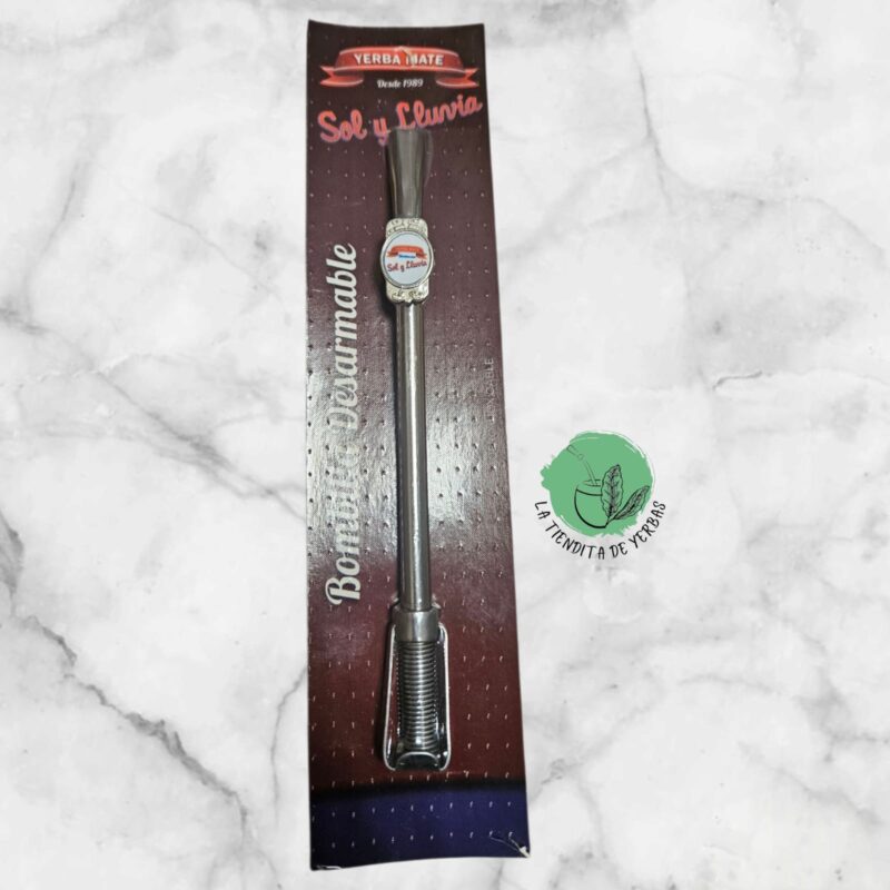 Bombilla Sol y Lluvia acero inox con resorte.